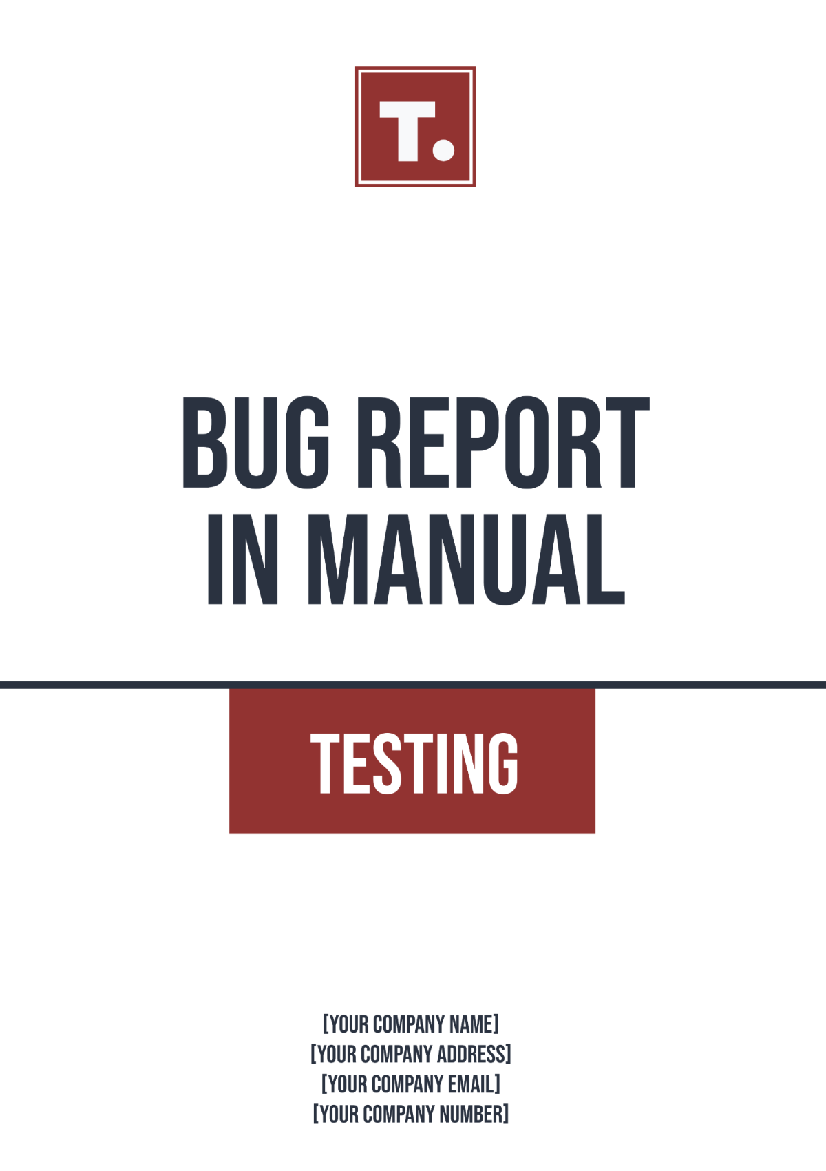 Bug Report in Manual Testing Template - Edit Online & Download