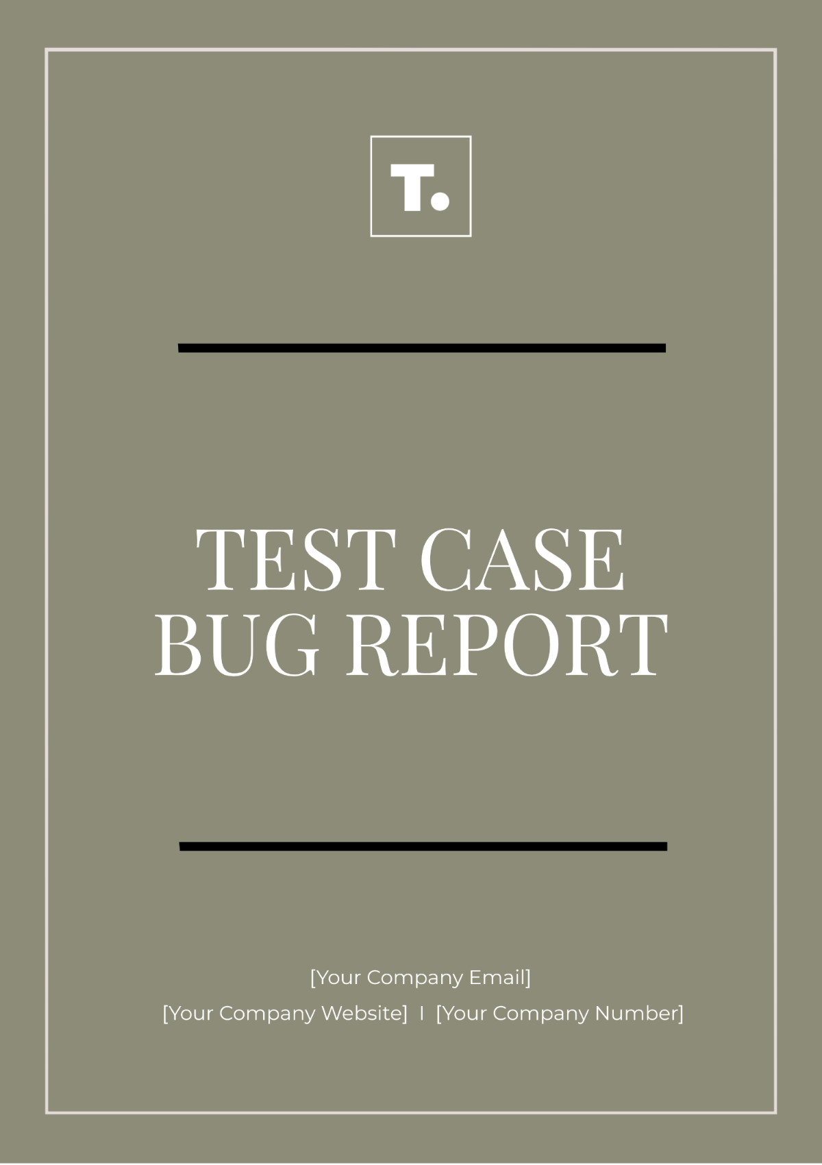 Test Case Bug Report Template - Edit Online & Download