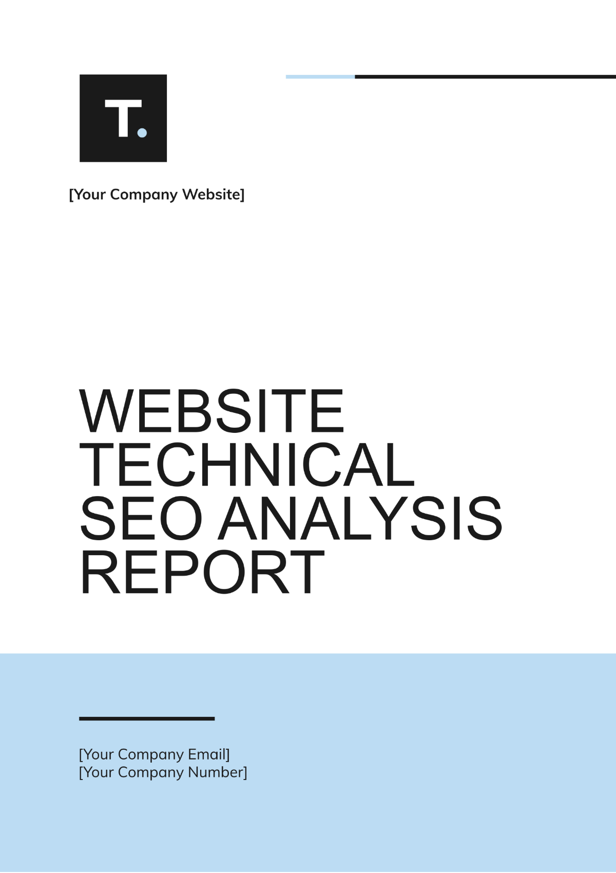 Website Technical SEO Analysis Report Template - Edit Online & Download