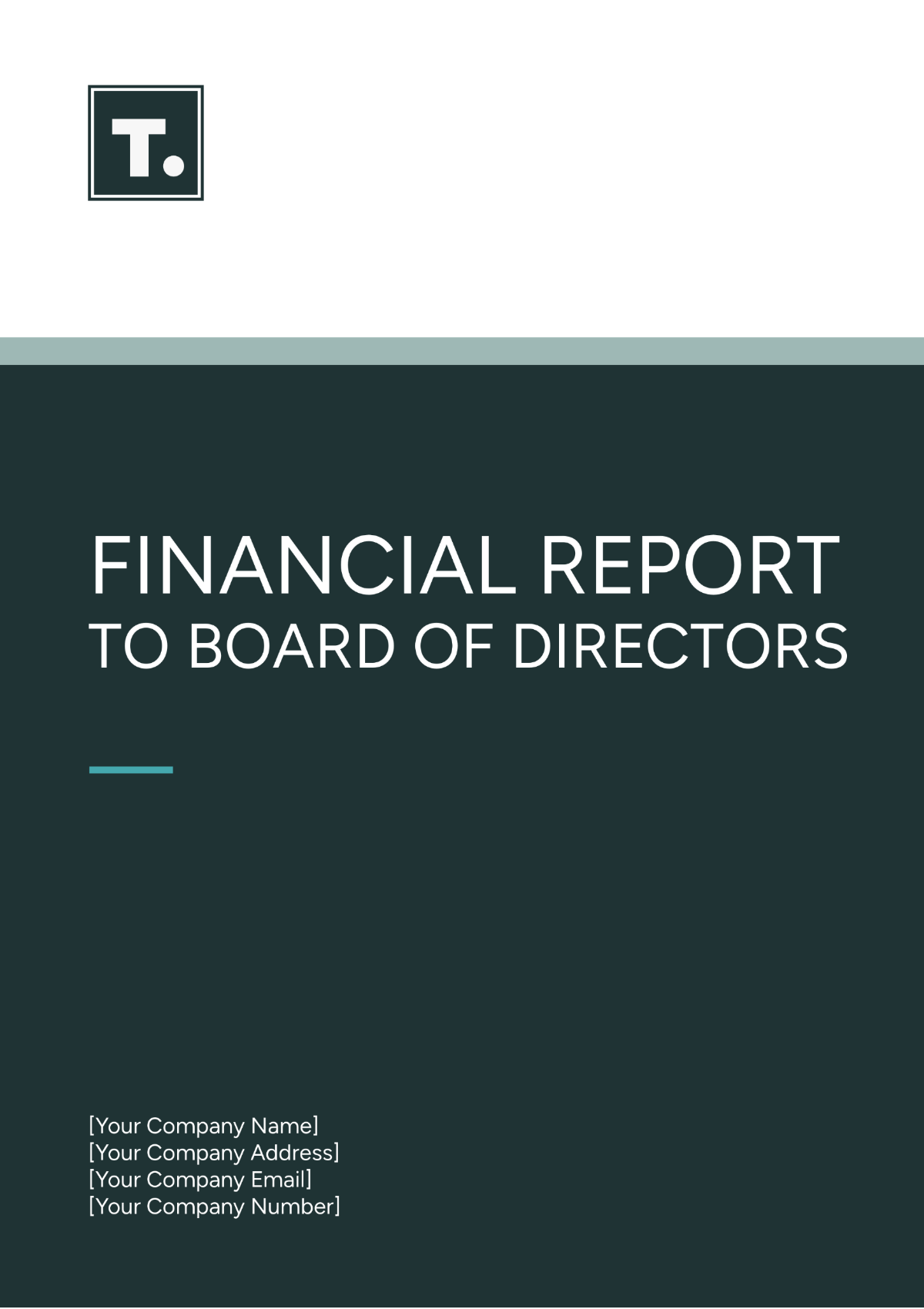 Free Financial Report To Board of Directors Template to Edit Online