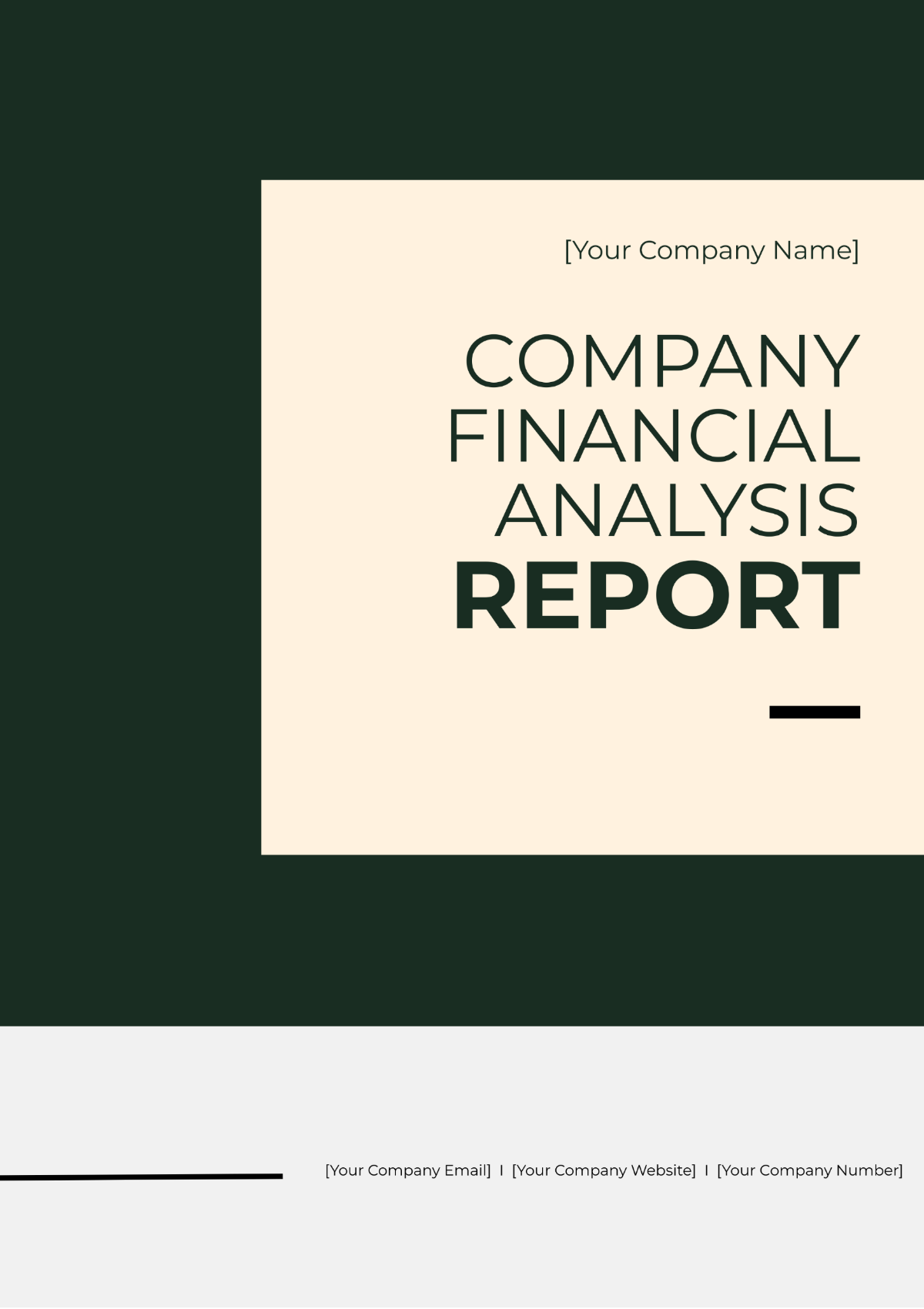 Company Financial Analysis Report Template - Edit Online & Download