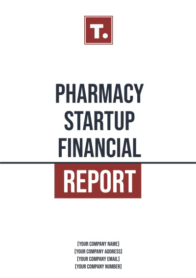 Free Pharmacy Startup Financial Report Template to Edit Online