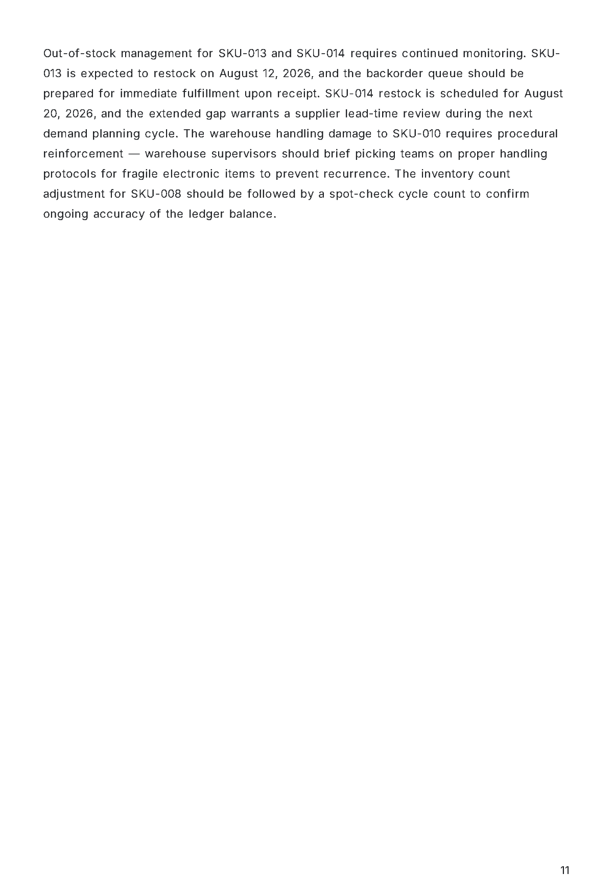 Free Daily Stock Report Template to Edit Online