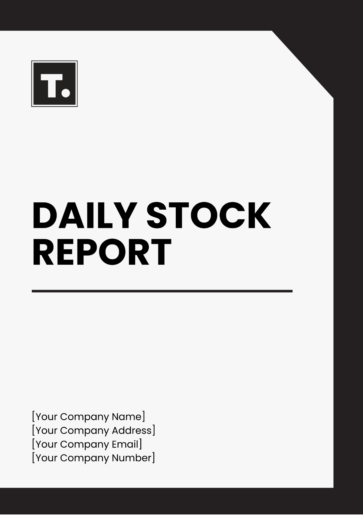 Daily Stock Report Template - Edit Online & Download