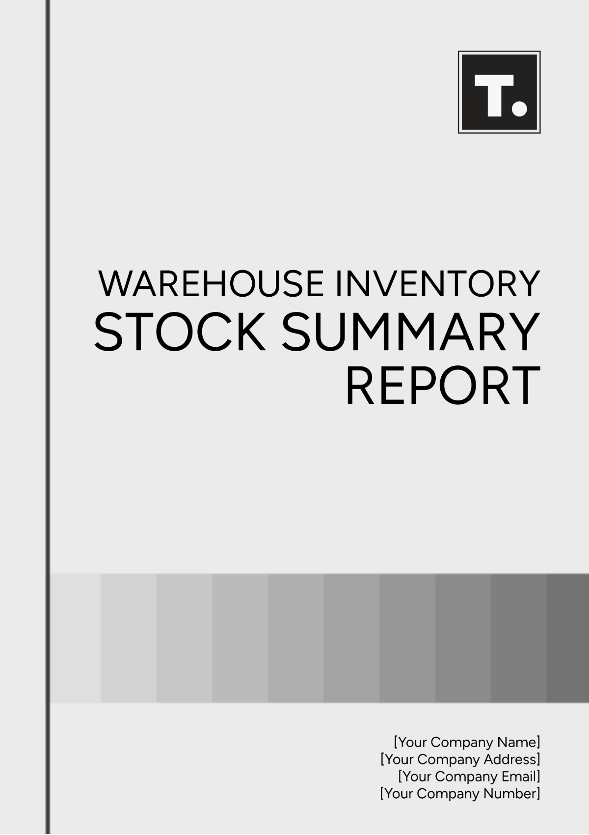 Warehouse Inventory Stock Summary Report Template - Edit Online & Download