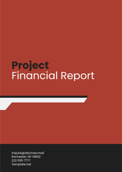 Free Project Financial Report Template to Edit Online