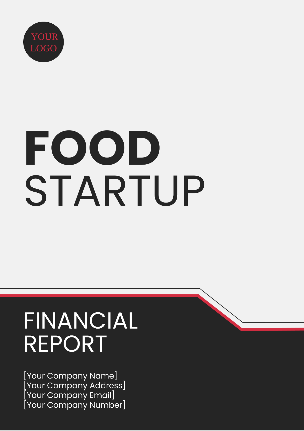 Food Startup Financial Report Template - Edit Online & Download