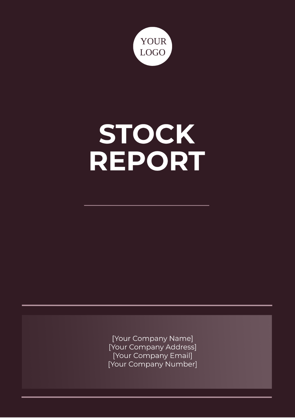 Stock Report Template - Edit Online & Download