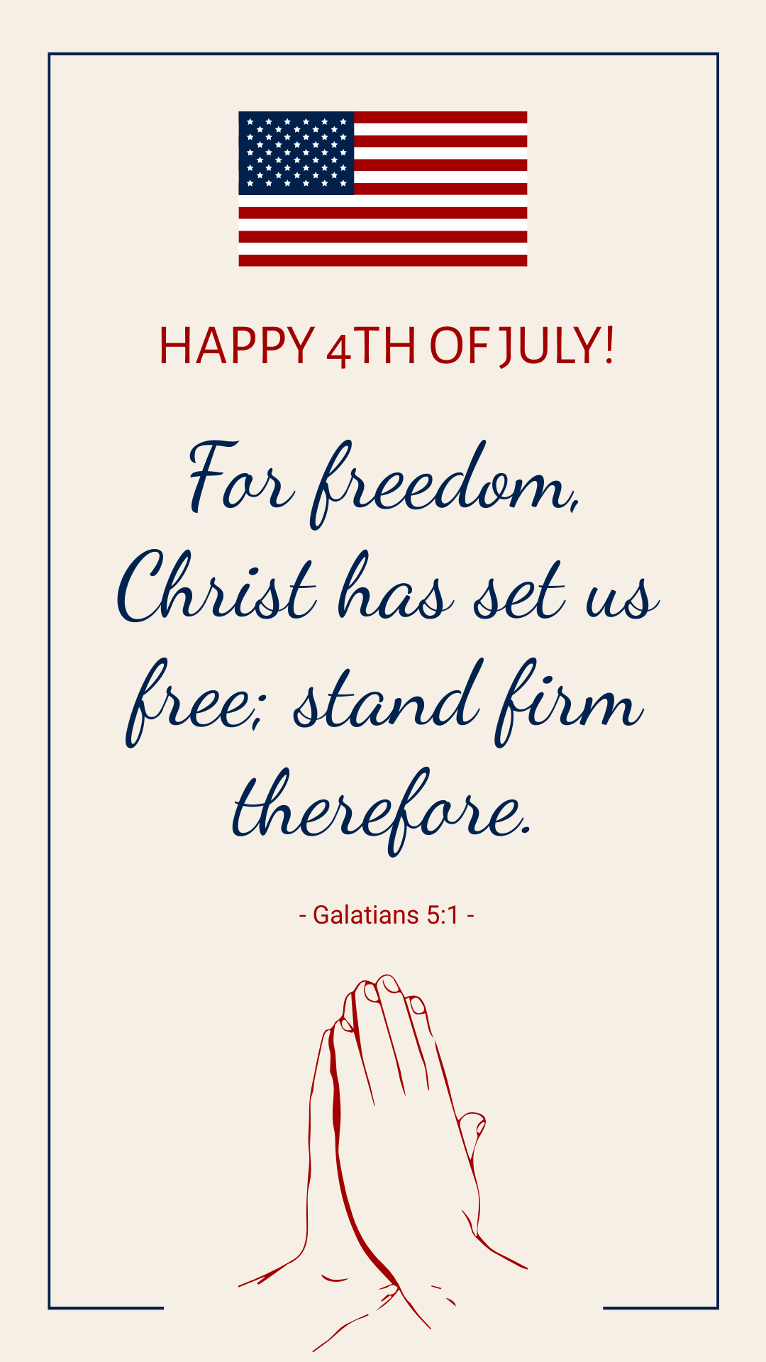4th of July Religious Quote