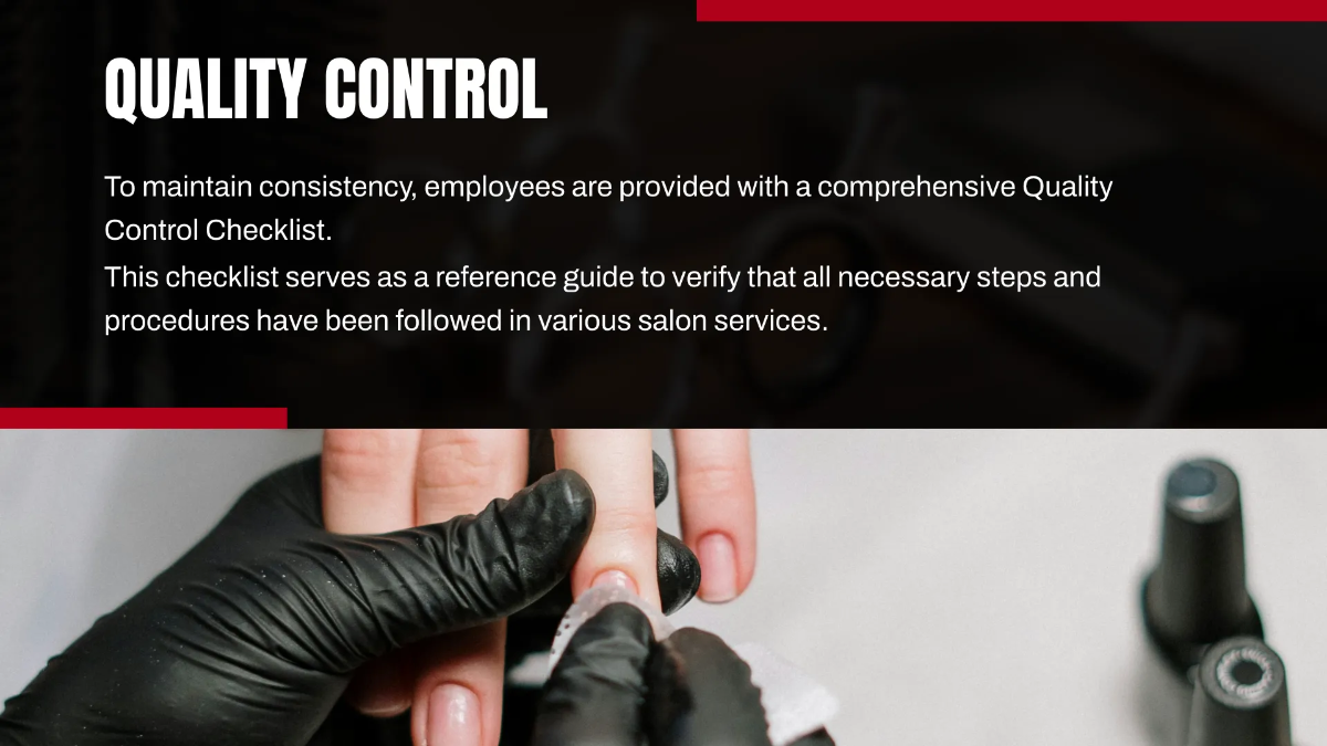 Free Salon Quality Assurance Presentation Template to Edit Online