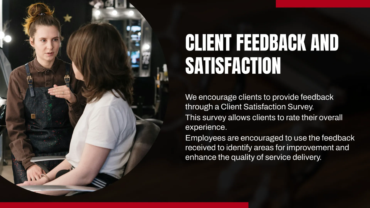 Free Salon Quality Assurance Presentation Template to Edit Online