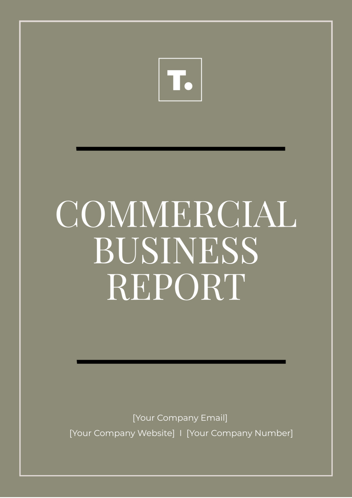 Commercial Business Report Template - Edit Online & Download