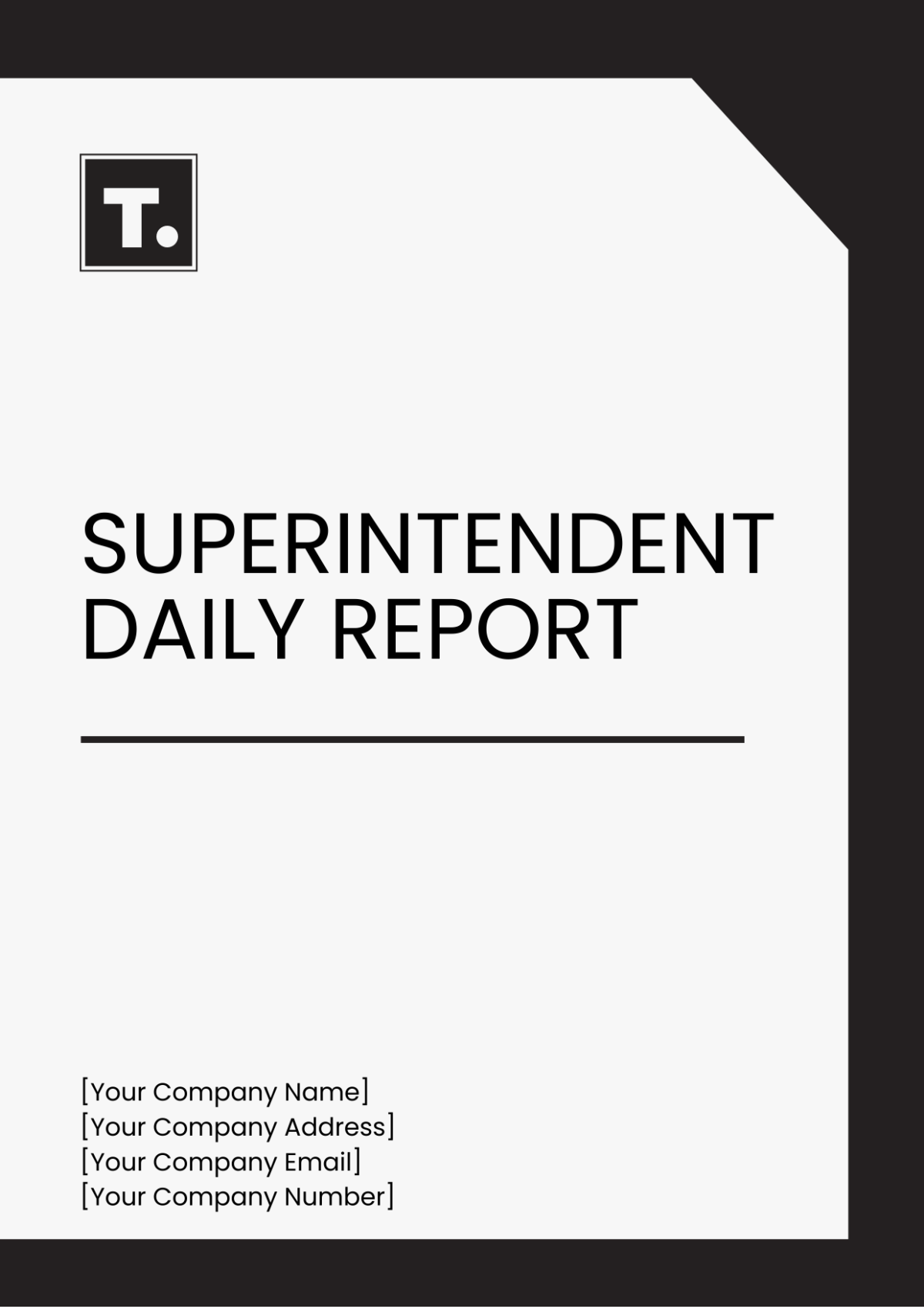 Superintendent Daily Report Template - Edit Online & Download