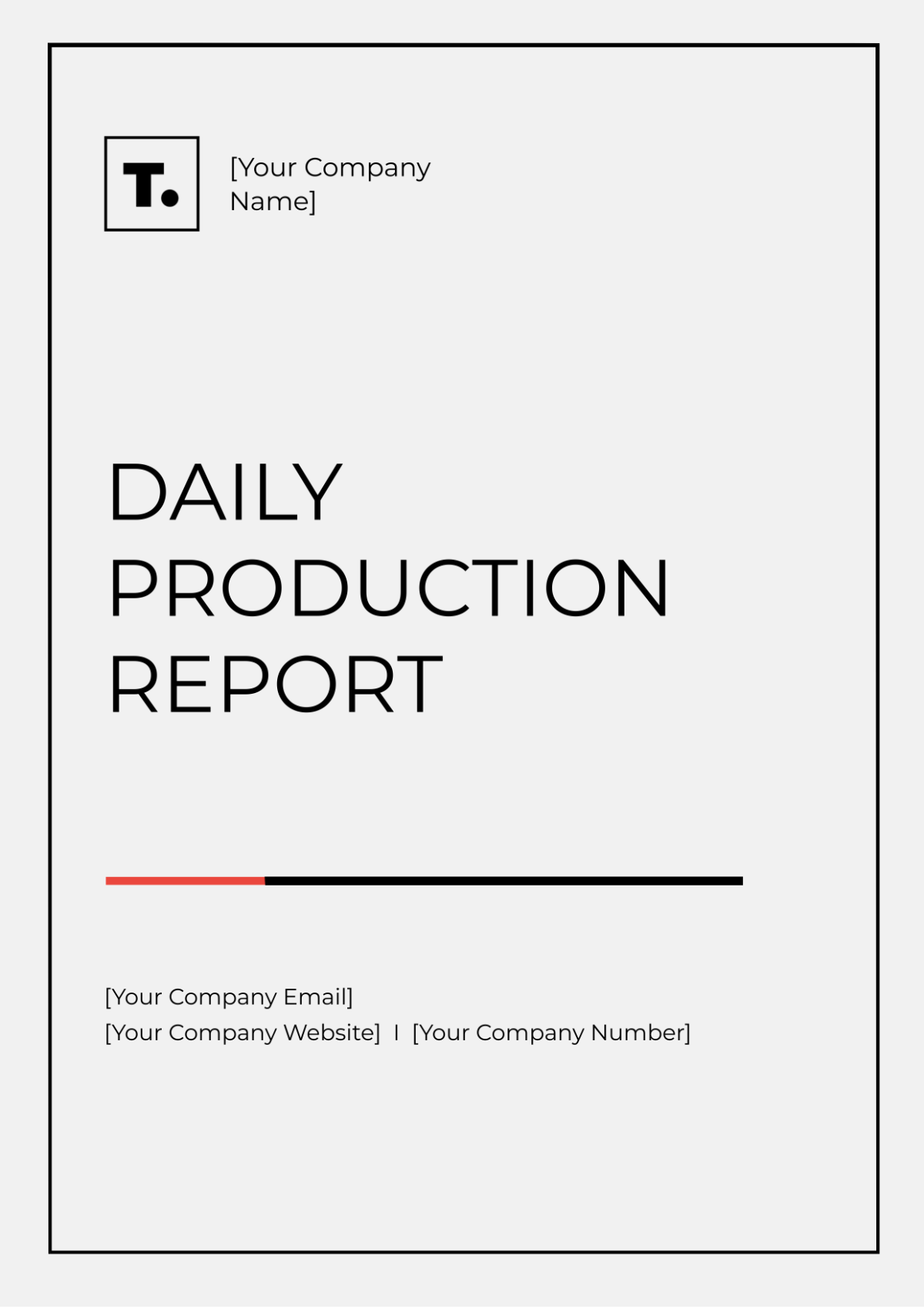 Daily Production Report Template - Edit Online & Download