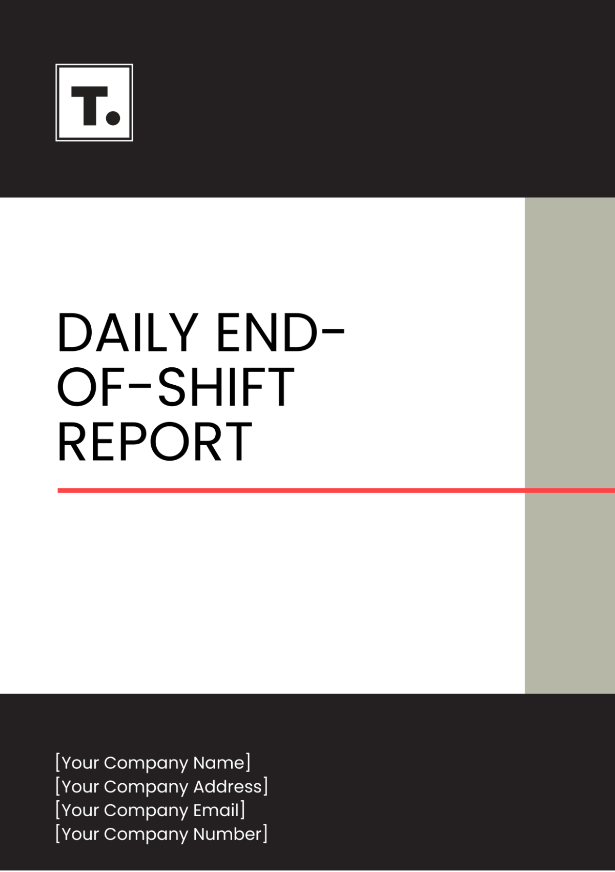 Daily End of Shift Report Template - Edit Online & Download