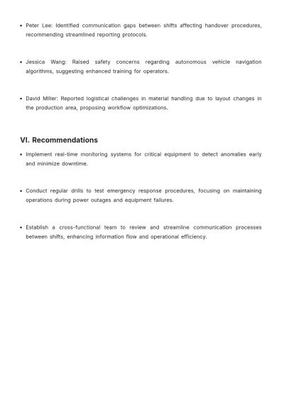 Free Daily End of Shift Report Template to Edit Online