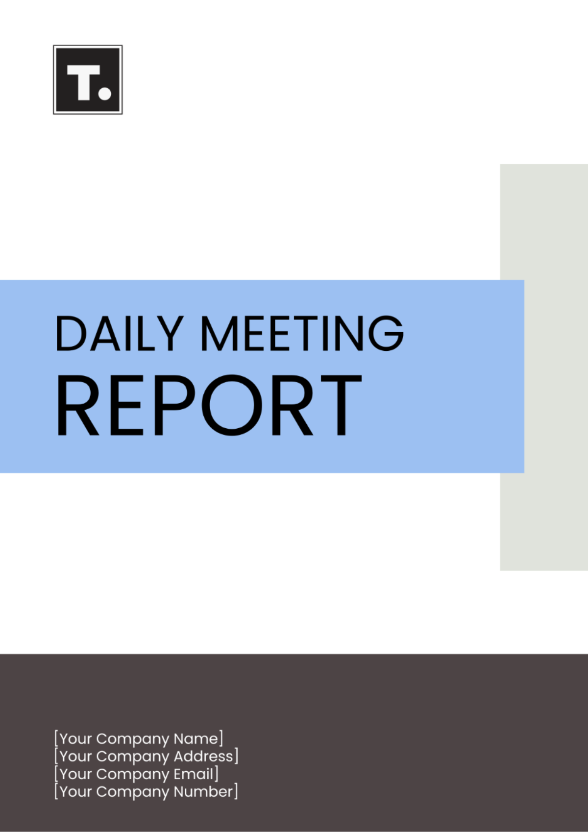 Daily Meeting Report Template - Edit Online & Download