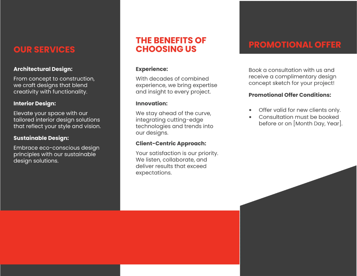 Free Architecture Advertising Brochure Template to Edit Online