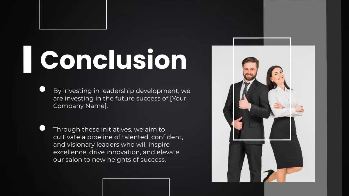 Free Salon Leadership Development Presentation Template to Edit Online