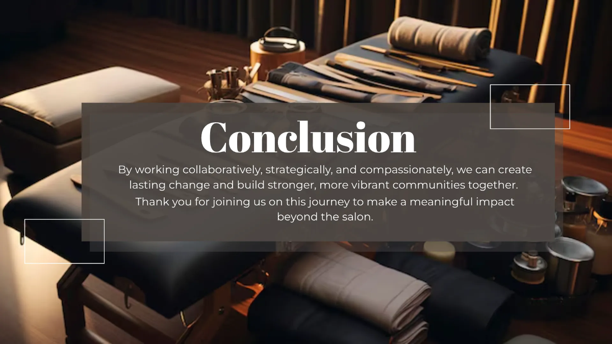 Free Salon Community Outreach Presentation Template to Edit Online