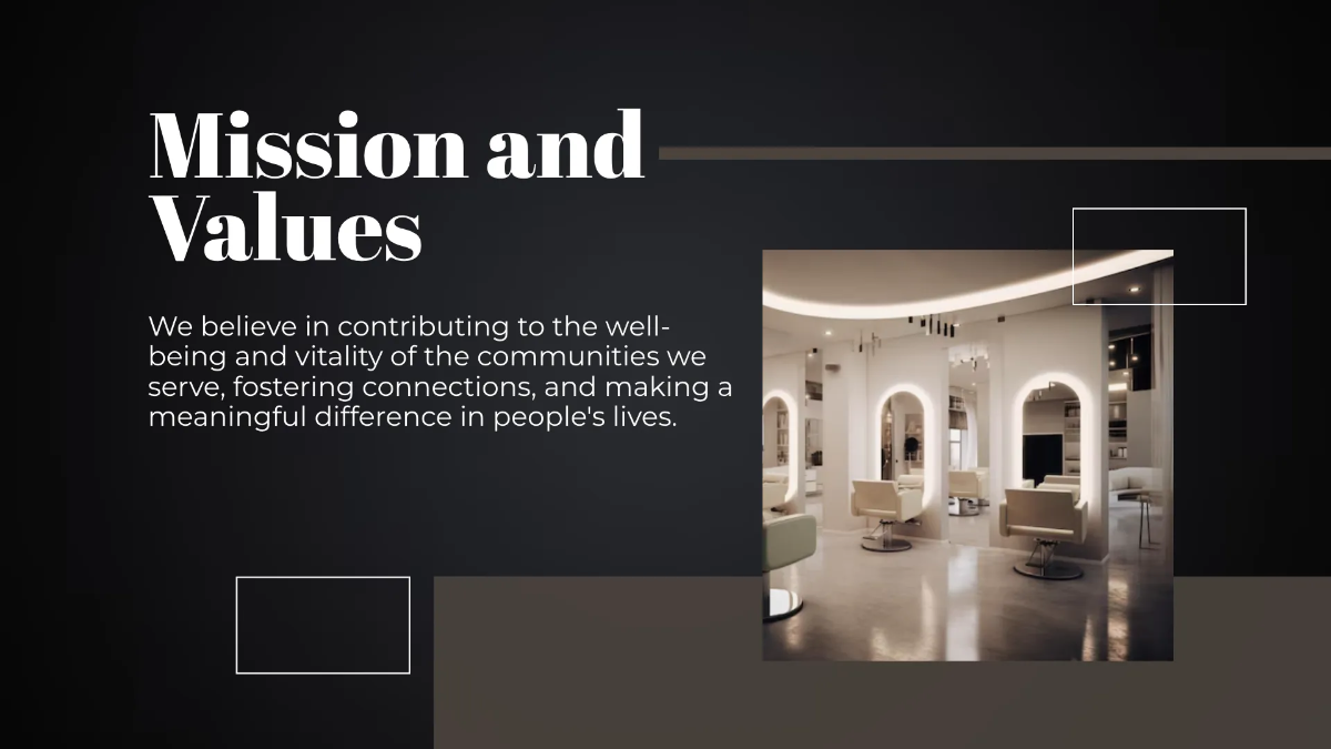 Free Salon Community Outreach Presentation Template to Edit Online