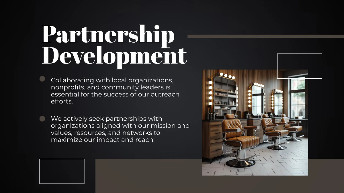 Free Salon Community Outreach Presentation Template to Edit Online