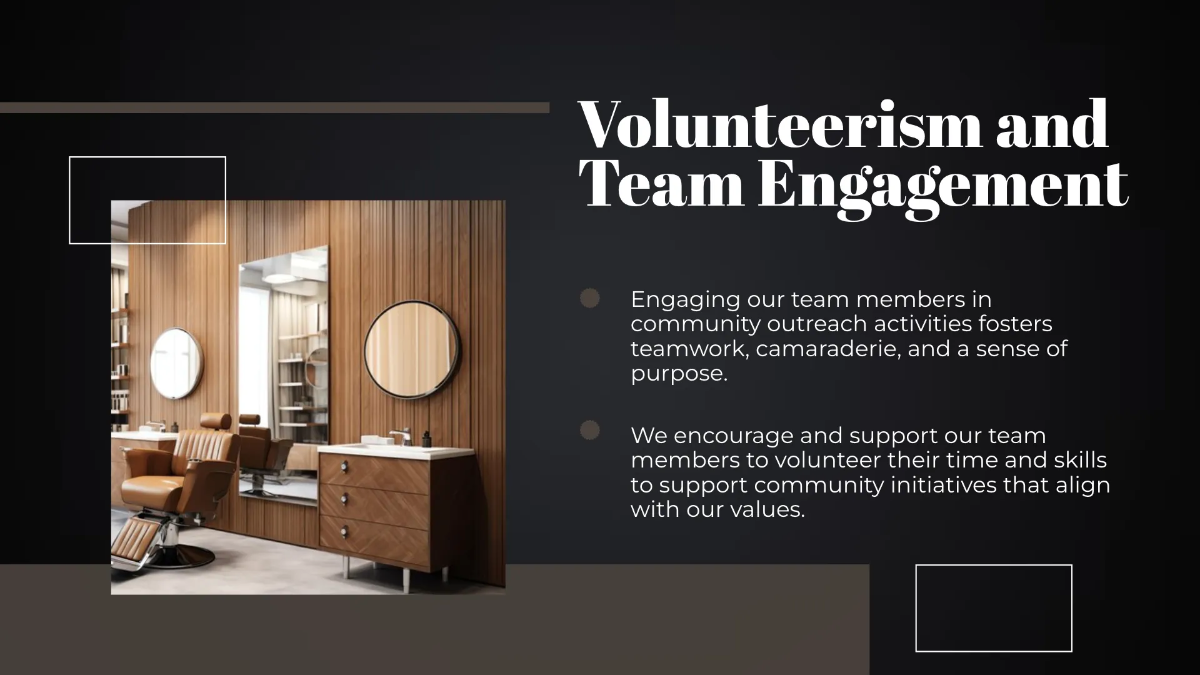 Free Salon Community Outreach Presentation Template to Edit Online