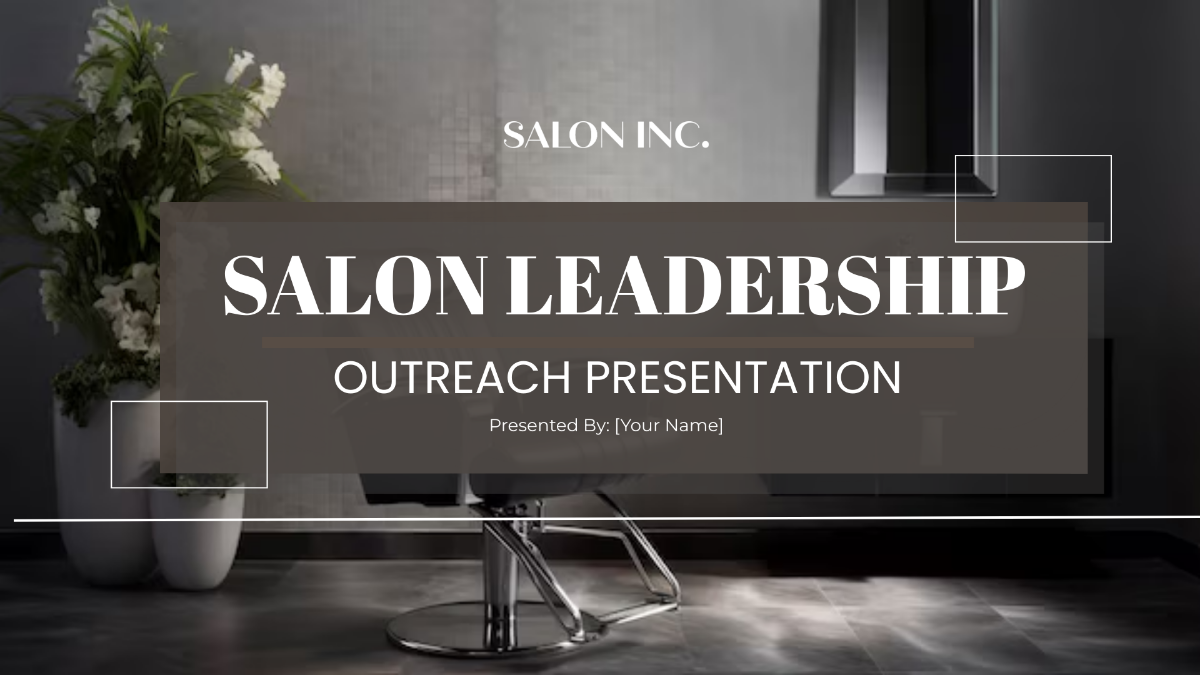 Salon Community Outreach Presentation