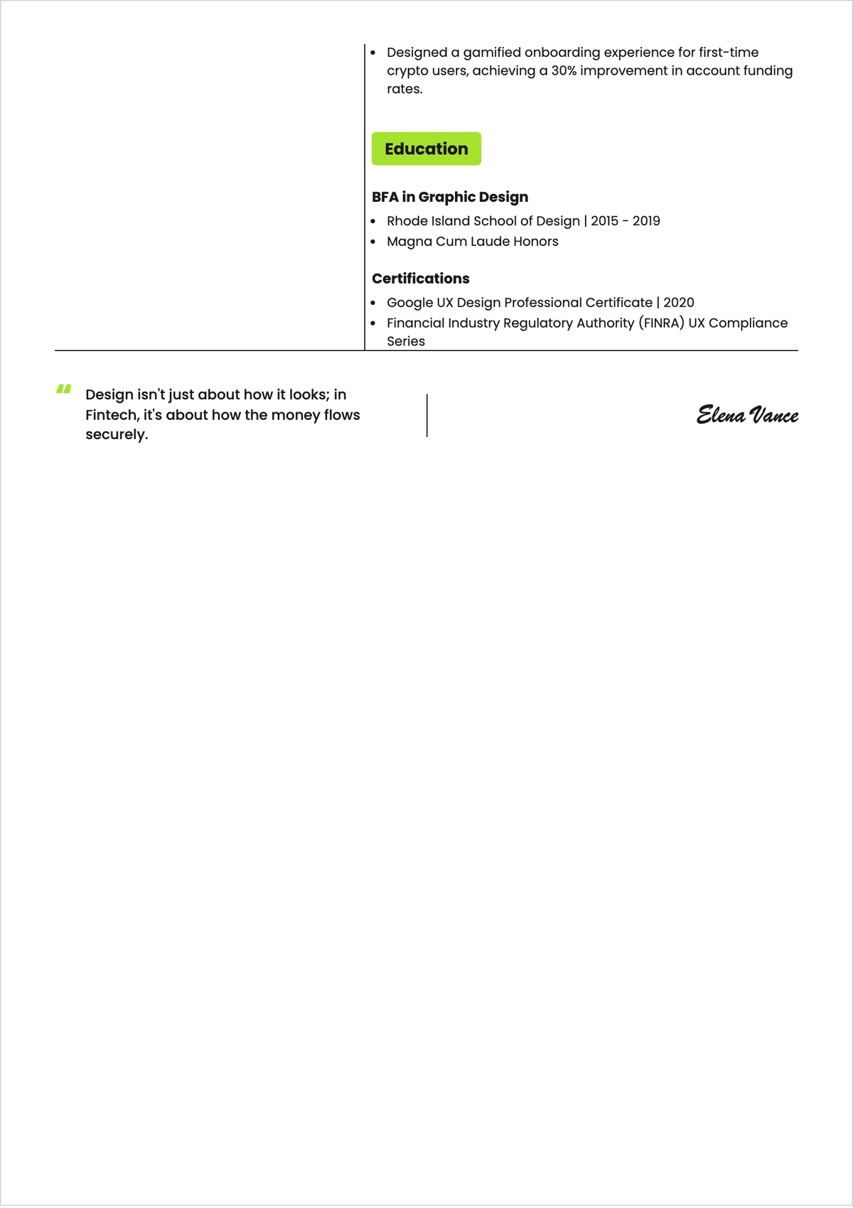 Free UI UX Designer ATS Resume Template, AI Resume Builder