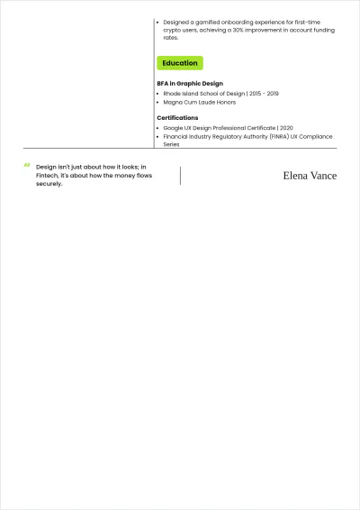 Free UI UX Designer ATS Resume Template, AI Resume Builder