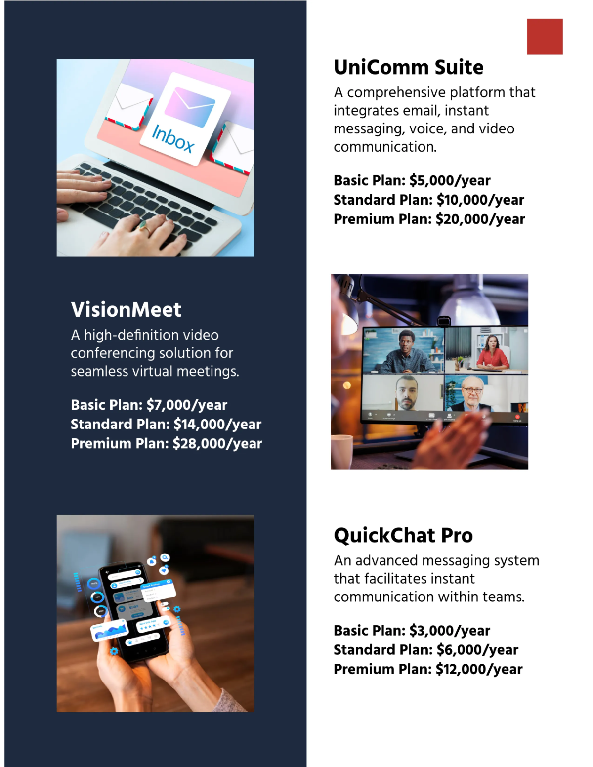 Free Communications Manager Project Catalog Template to Edit Online