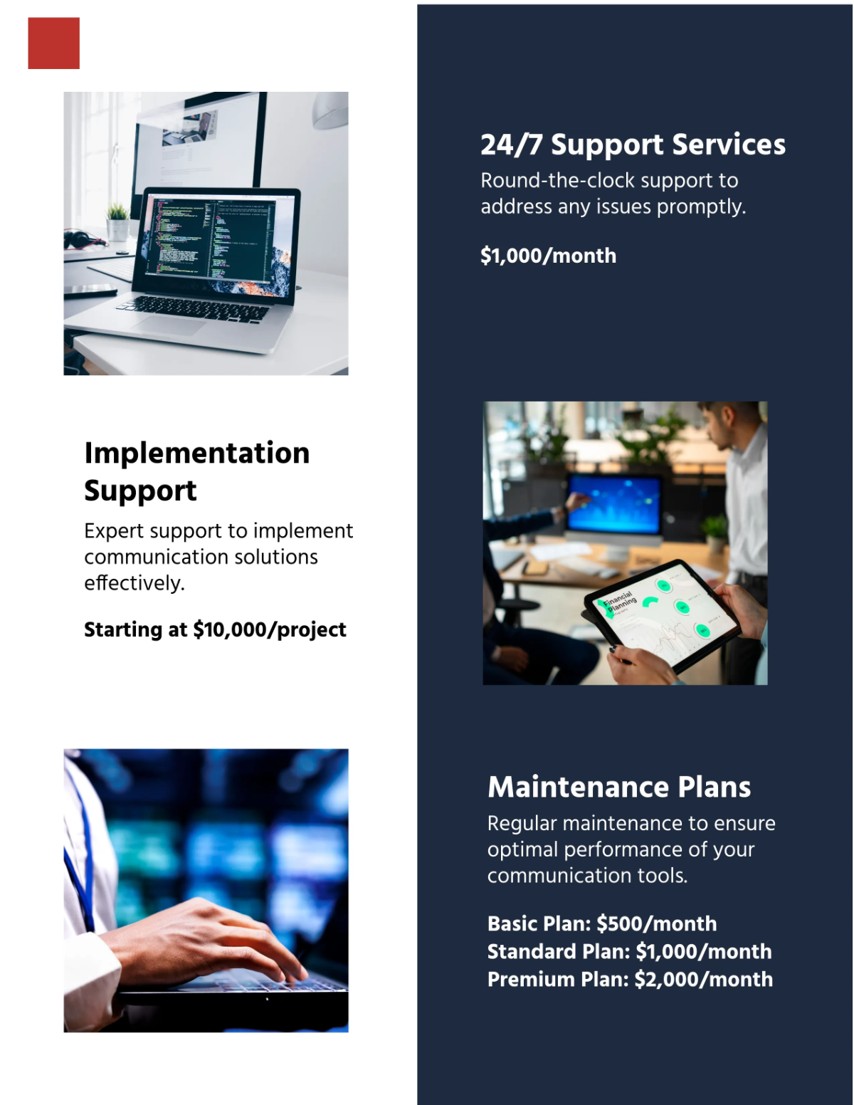 Free Communications Manager Project Catalog Template to Edit Online
