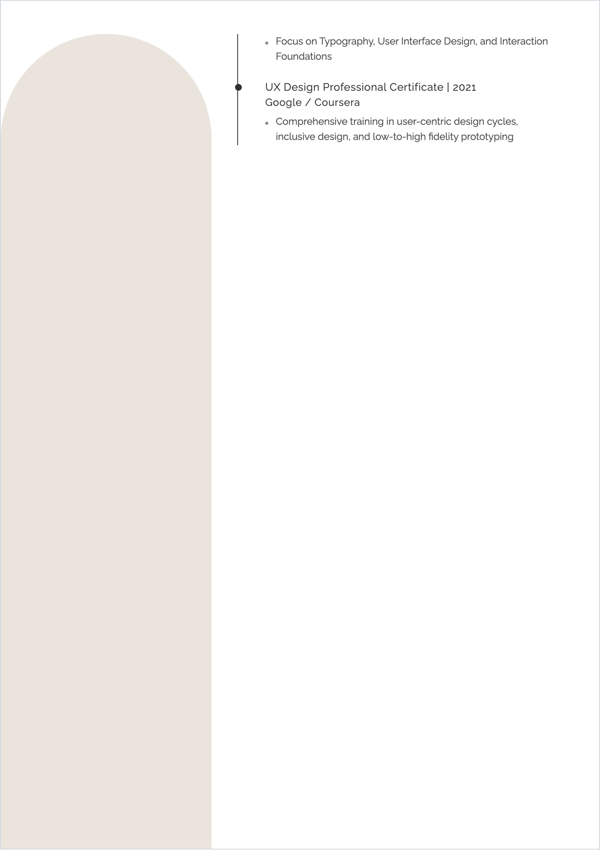 Free Senior Product UI UX Designer ATS Resume Template