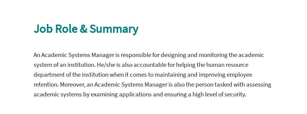 Free Academic Systems Manager Job Ad and Description Template 2.jpe