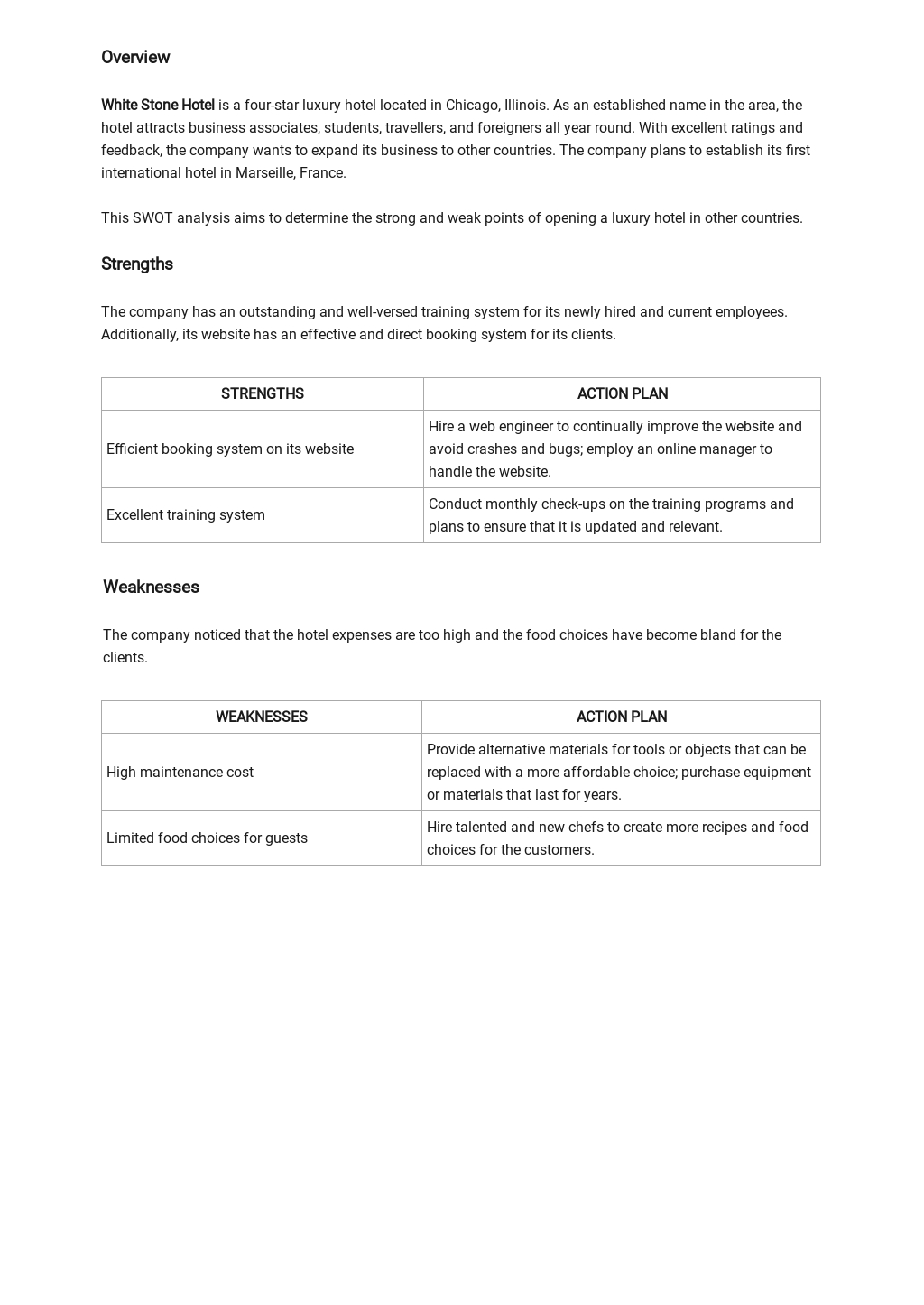 Swot analysis case study examples pdf picture