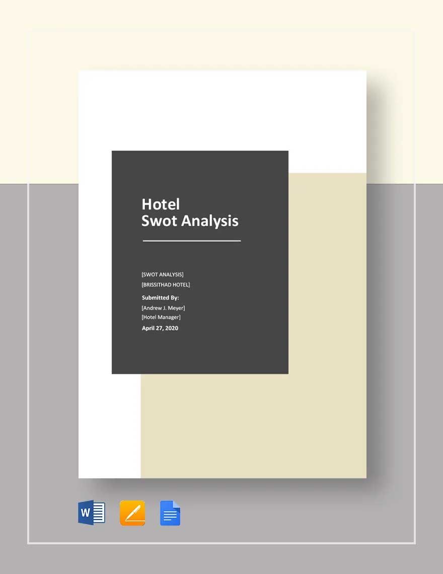 Hotel SWOT Analysis Template
