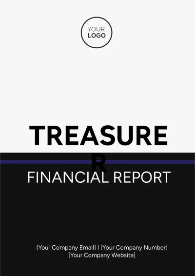 Free Treasurer Financial Report Template to Edit Online