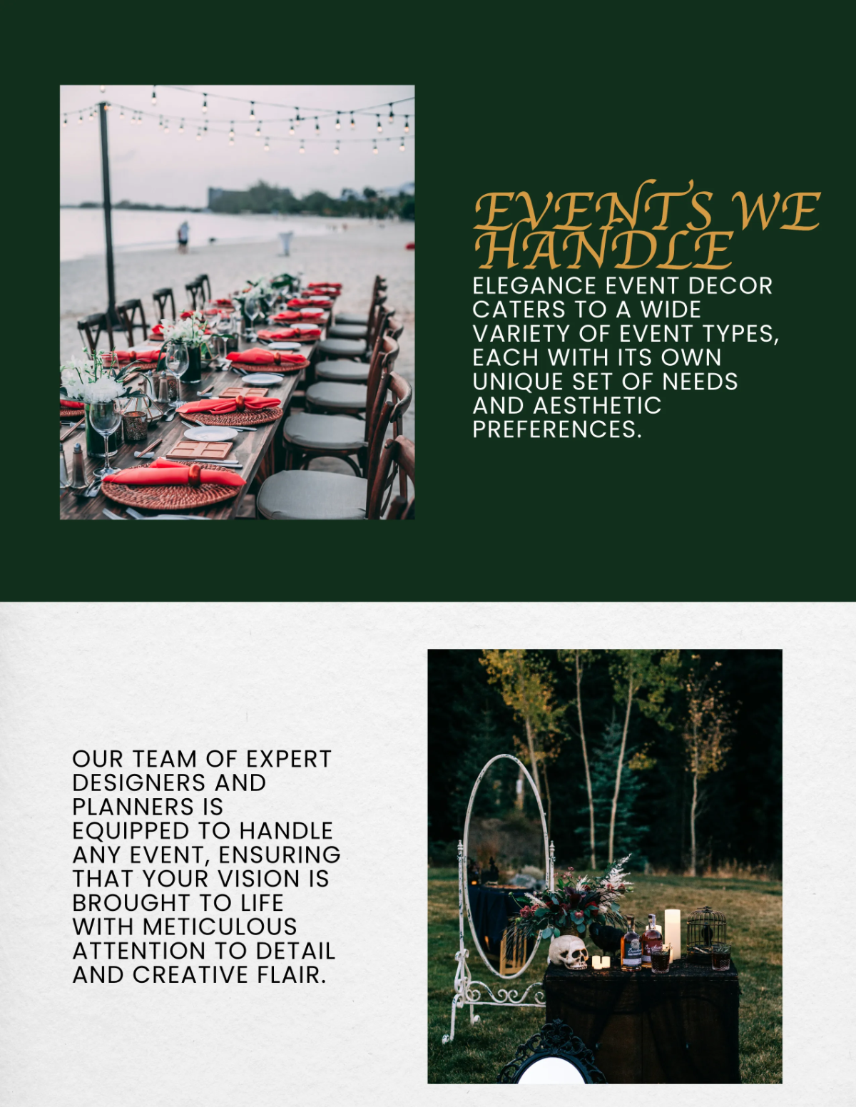Free Event Decor Catalog Template to Edit Online