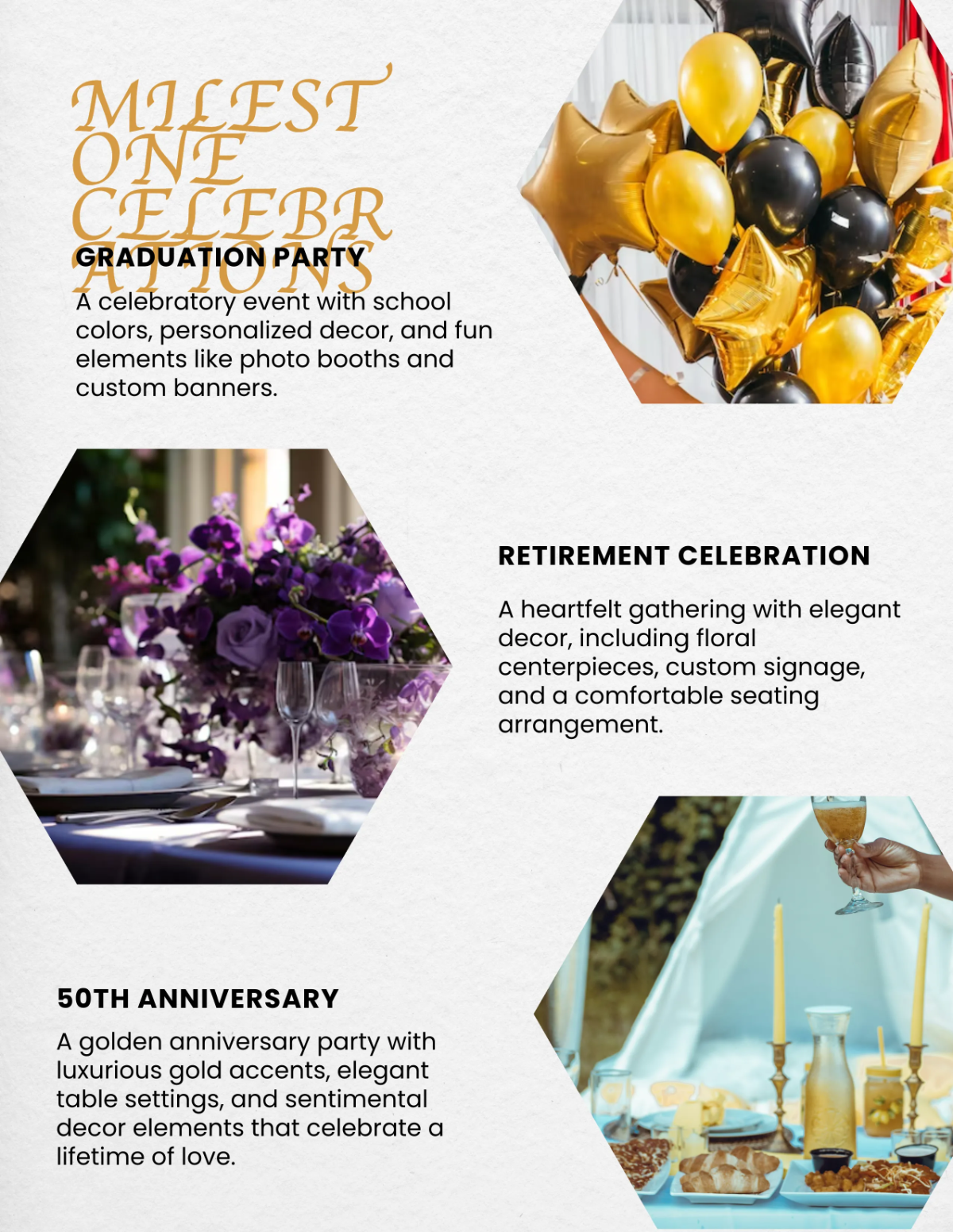 Free Event Decor Catalog Template to Edit Online