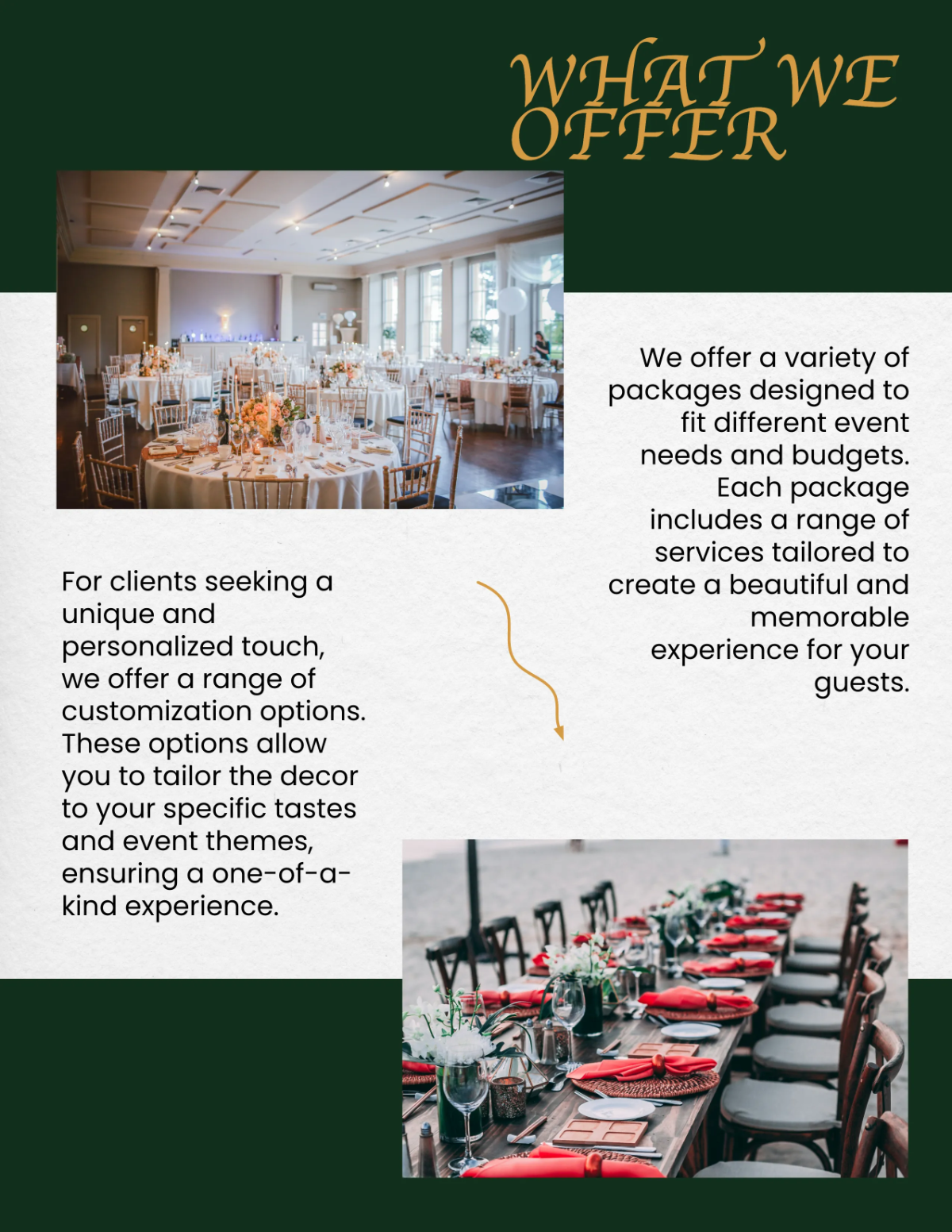 Free Event Decor Catalog Template to Edit Online