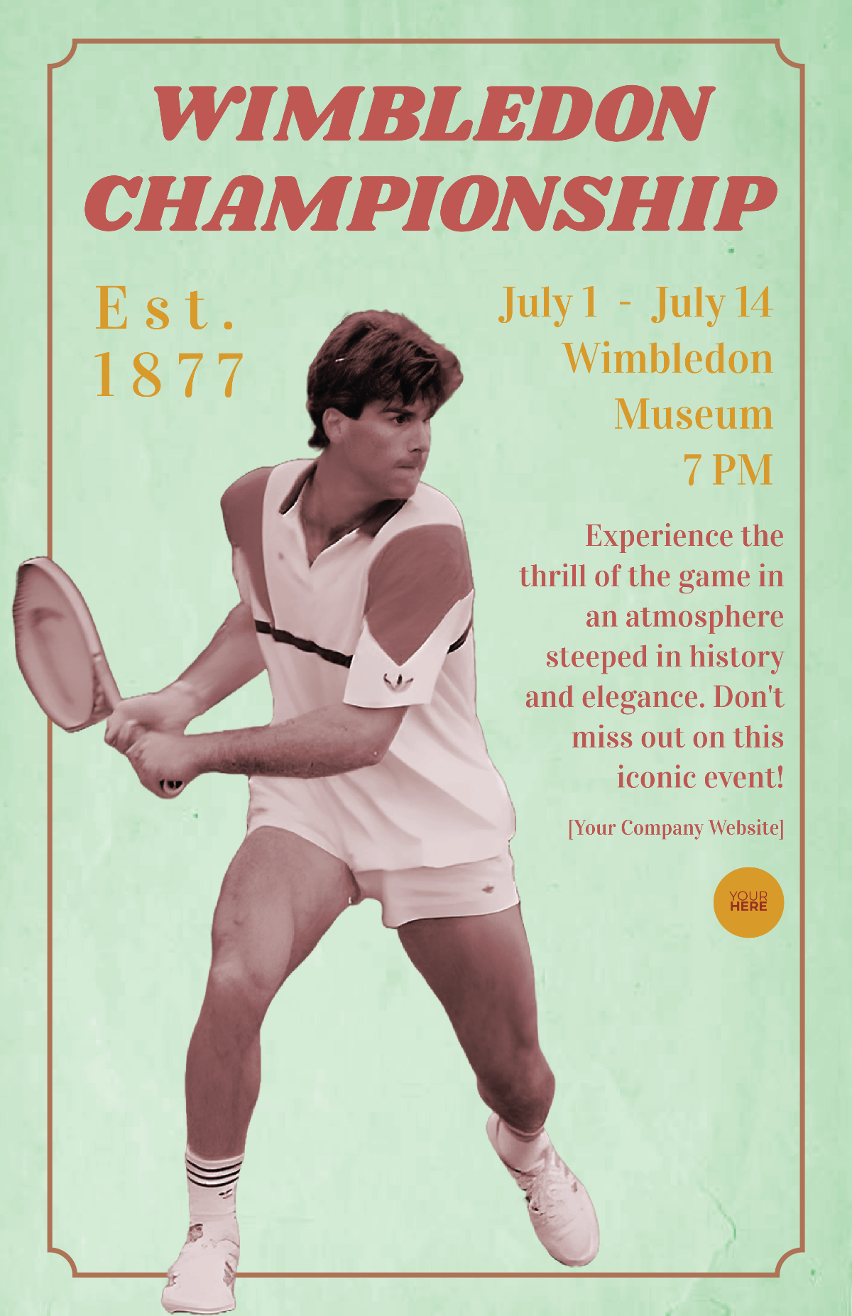 Vintage Wimbledon Poster