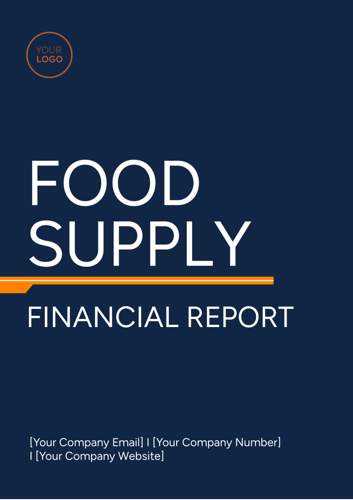 Food Supply Financial Report Template - Edit Online & Download