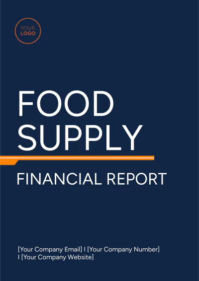 Free Food Supply Financial Report Template to Edit Online