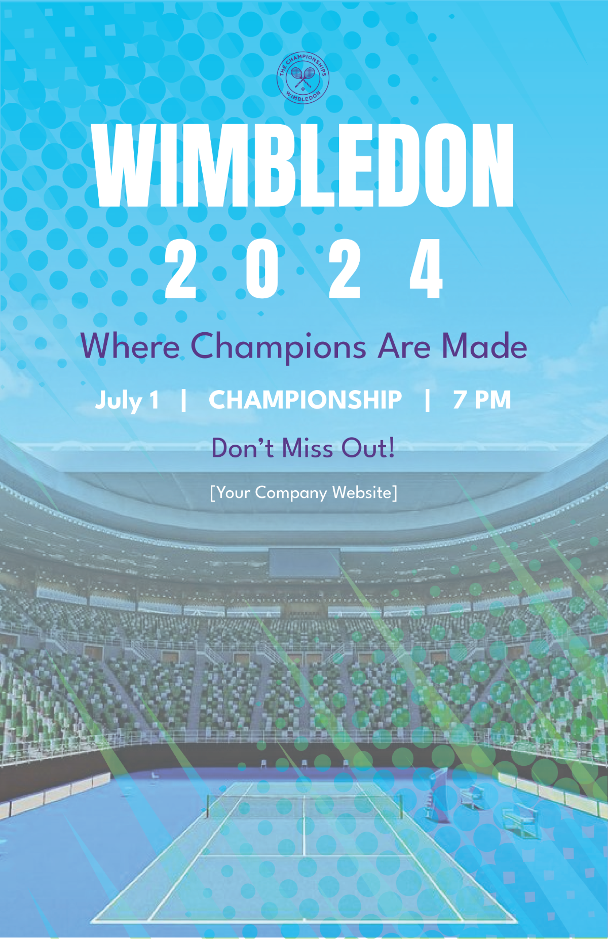 Wimbledon Stadium Poster
