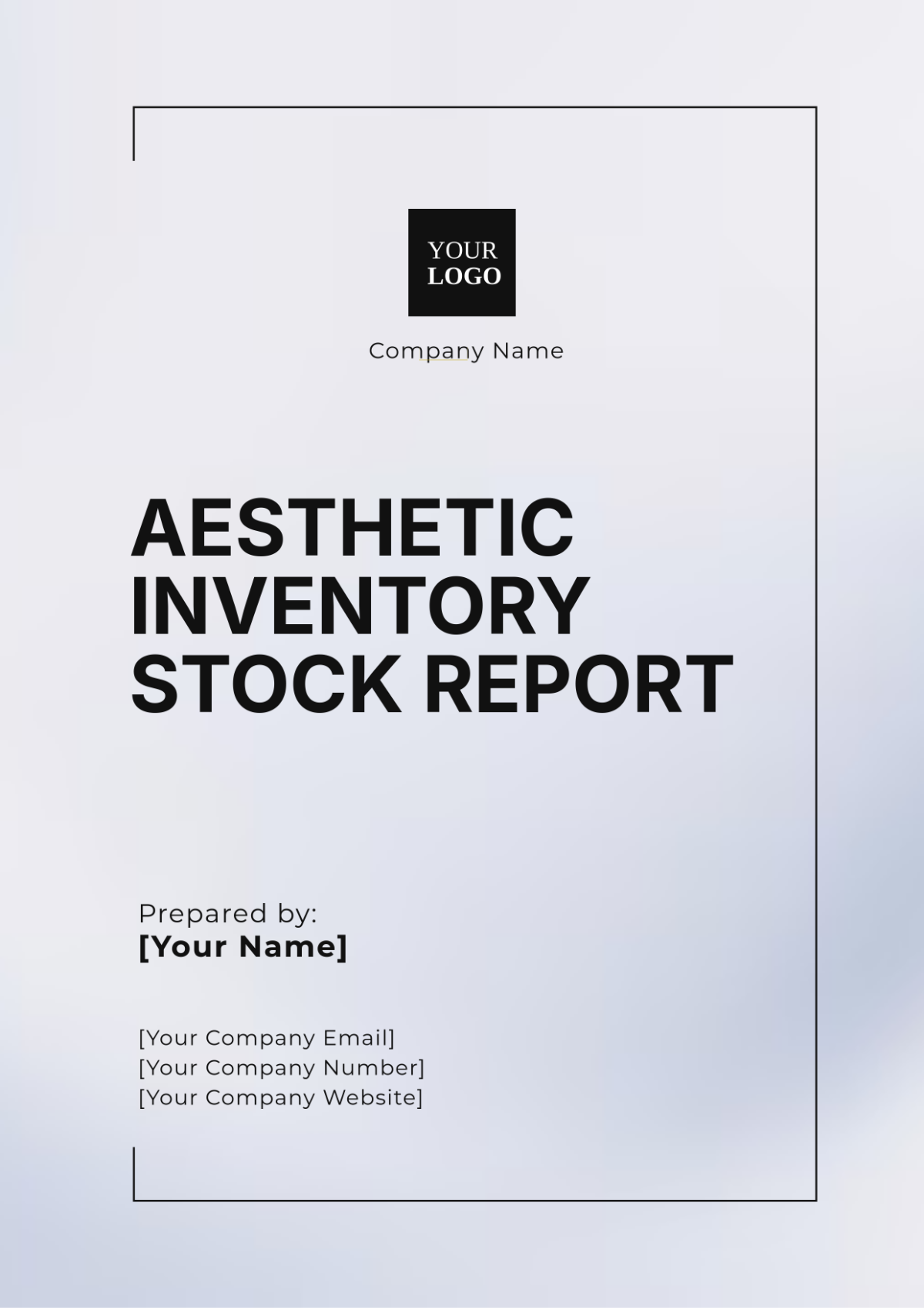 Aesthetic Inventory Stock Report Template - Edit Online & Download