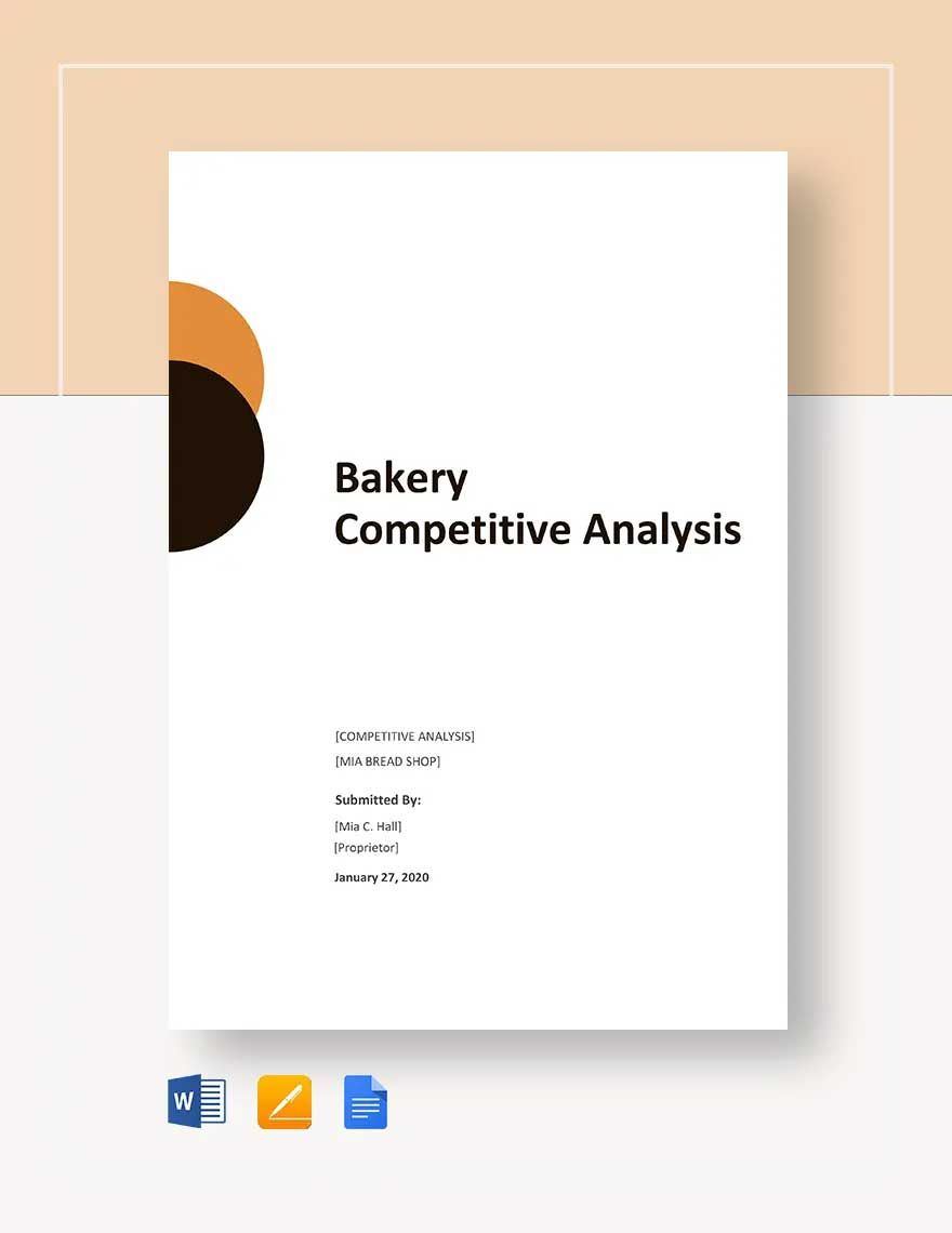 Bakery Competitive Analysis Template