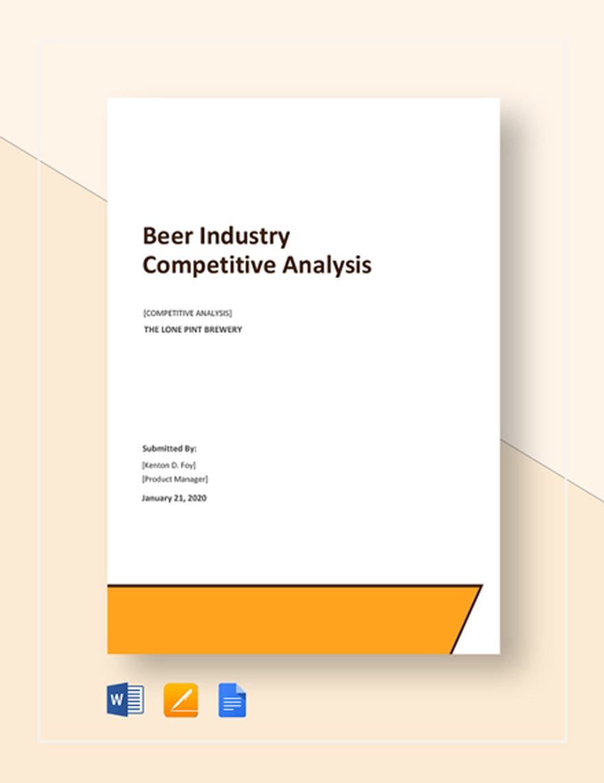 Beer Industry Competitive Analysis Template