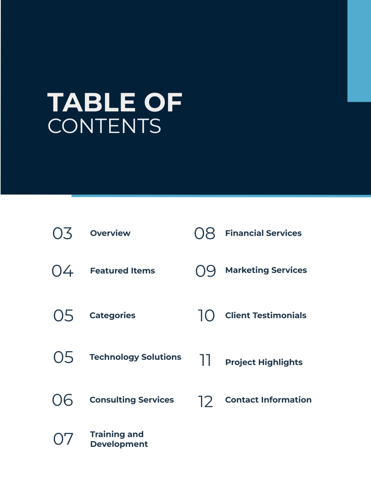 Free Business Project Catalog Template to Edit Online