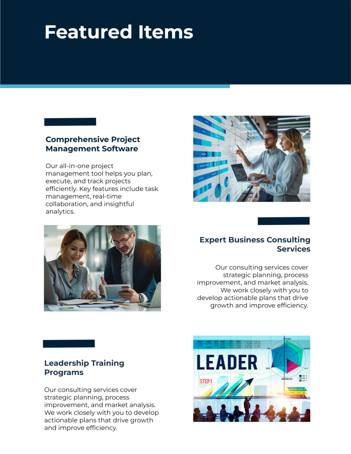 Free Business Project Catalog Template to Edit Online