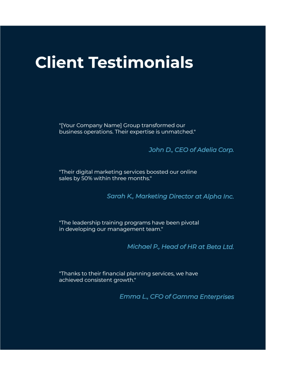 Free Business Project Catalog Template to Edit Online